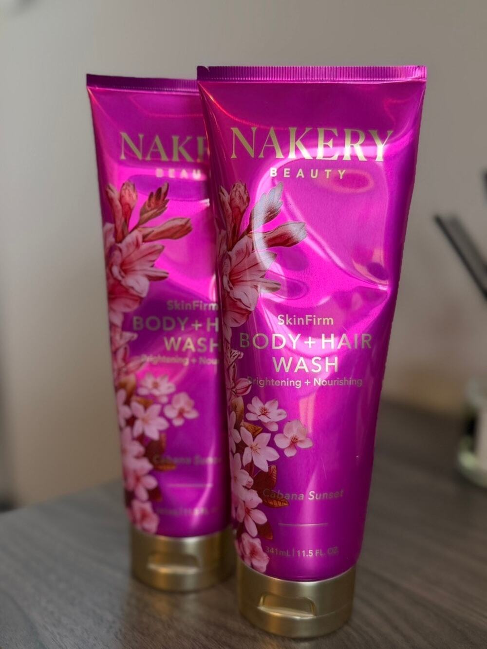 Nakery SkinFirm Body + Hair Wash Cabana Sunset 11.5 oz Lot of 2 NEW